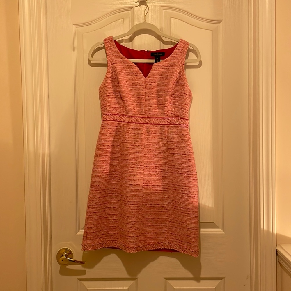 Pink Tweed Dress